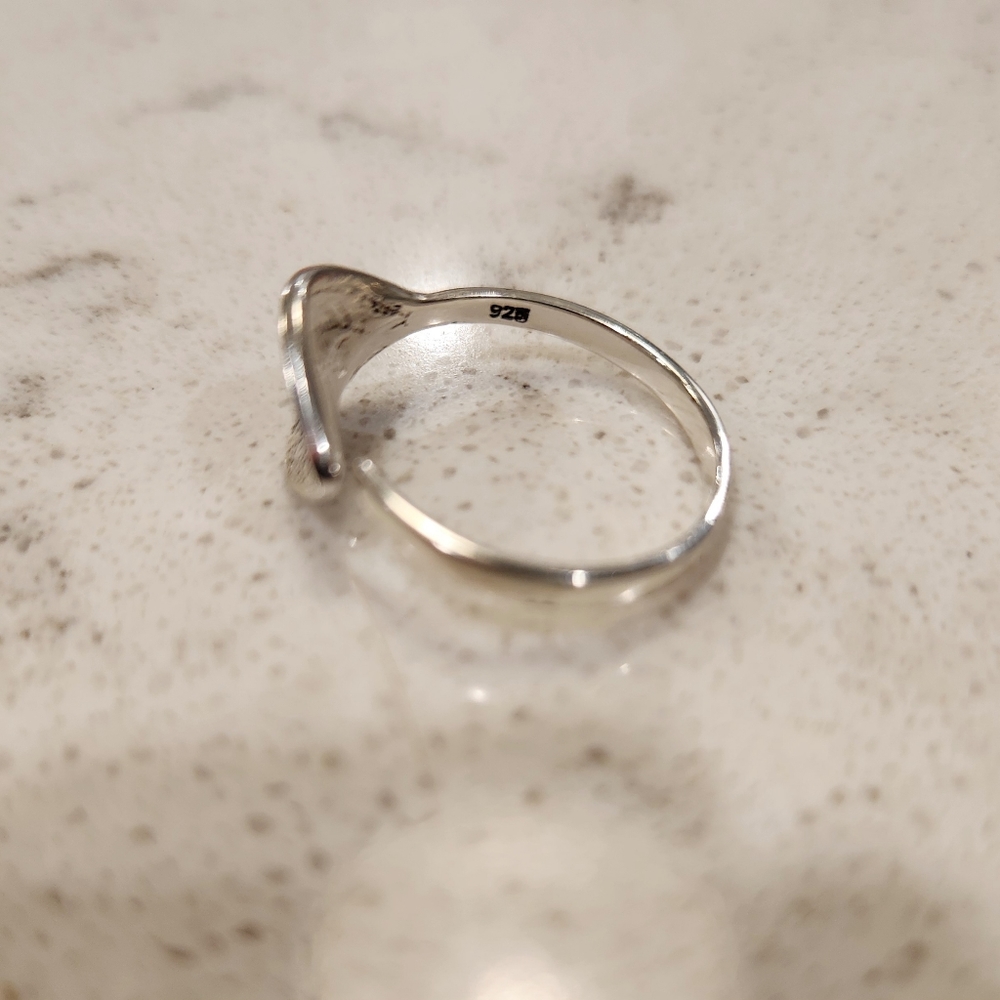 New Sterling Silver Adjustable-Size Leaf Ring - image 4